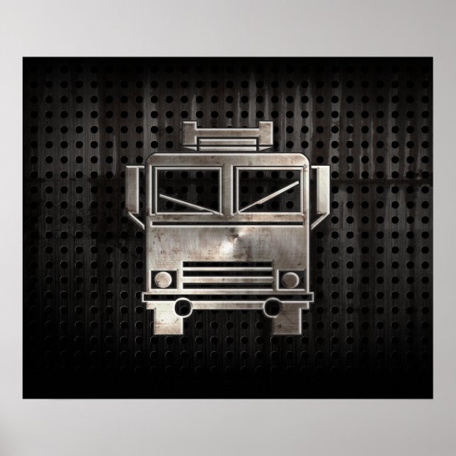 Póster Camión incendiario (Frente)