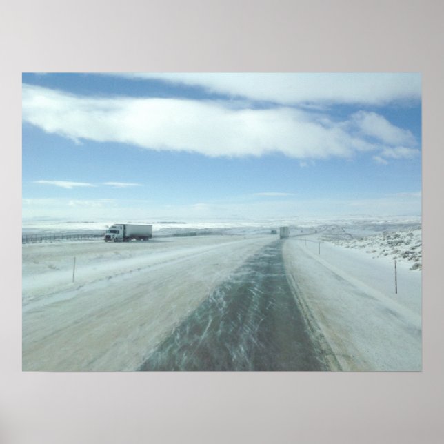Póster Camión Interstate 80 Wyoming Estados Unidos (Frente)