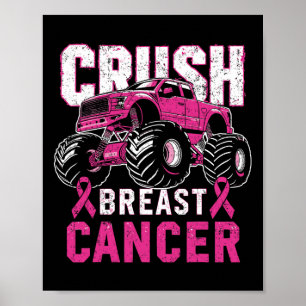 Póster Camión Monstruo Camión Rosa Concienciación Sobre E