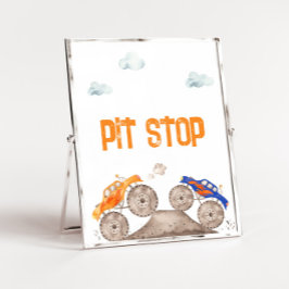 Póster Camión Monstruo Pit Stop