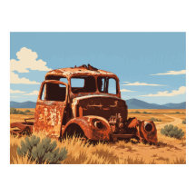 Camión Oxidado Vintage Coober Pedy