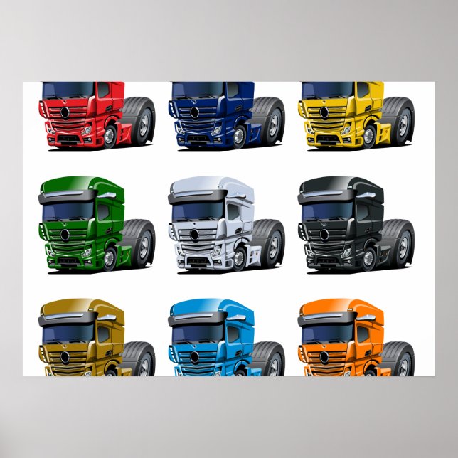 Póster camión personalizado (Frente)