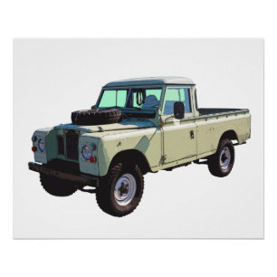 Póster Camión recolector de Land Rover 1971