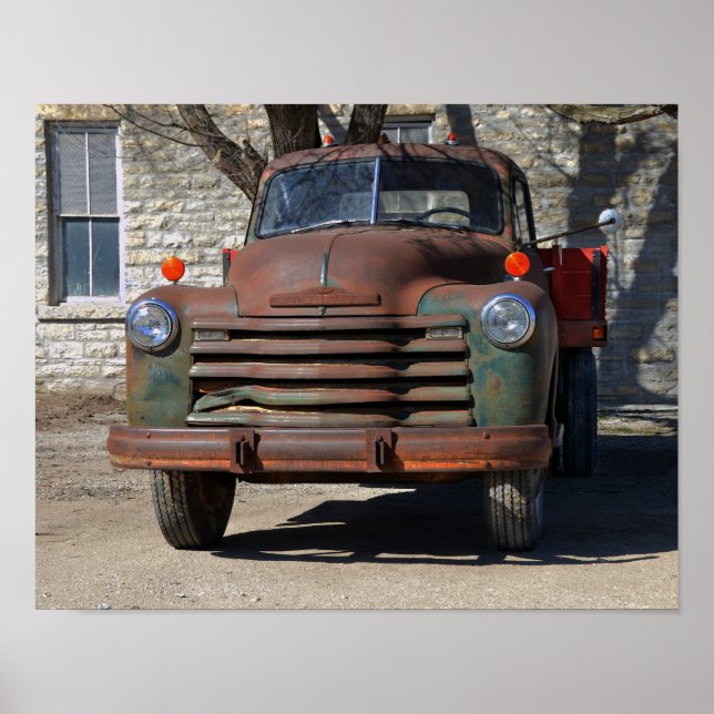 Póster Camión Rusty Vintage 1953 (Frente)