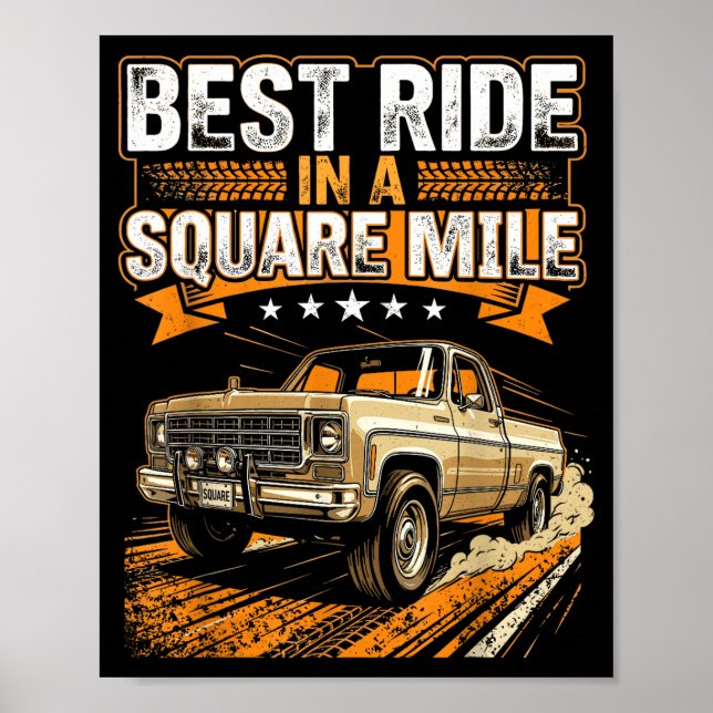 Póster Camión Squarebody (Frente)