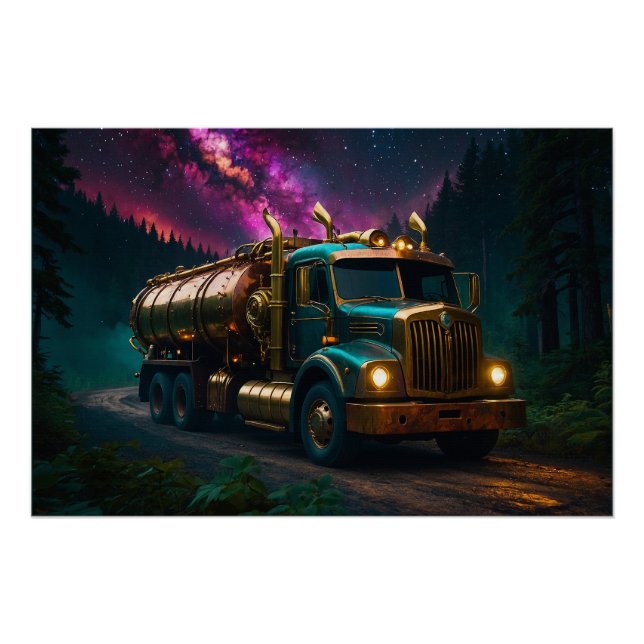 Póster Camión Steampunk Tanker (Anverso)