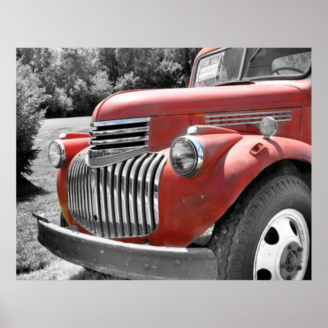 Póster Camión viejo (Frente)