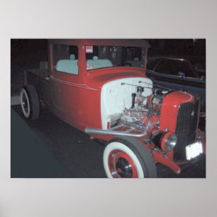 Póster Camión y motor clásicos