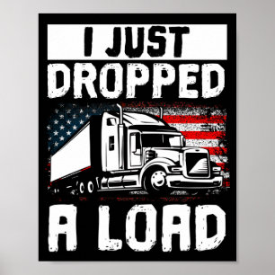 Póster Camionero De Camión Acabo De Dejar Una Carga