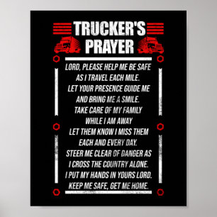 Póster Camionero de la oración