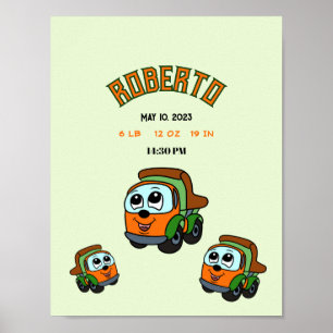 Póster Camiones pequeños
