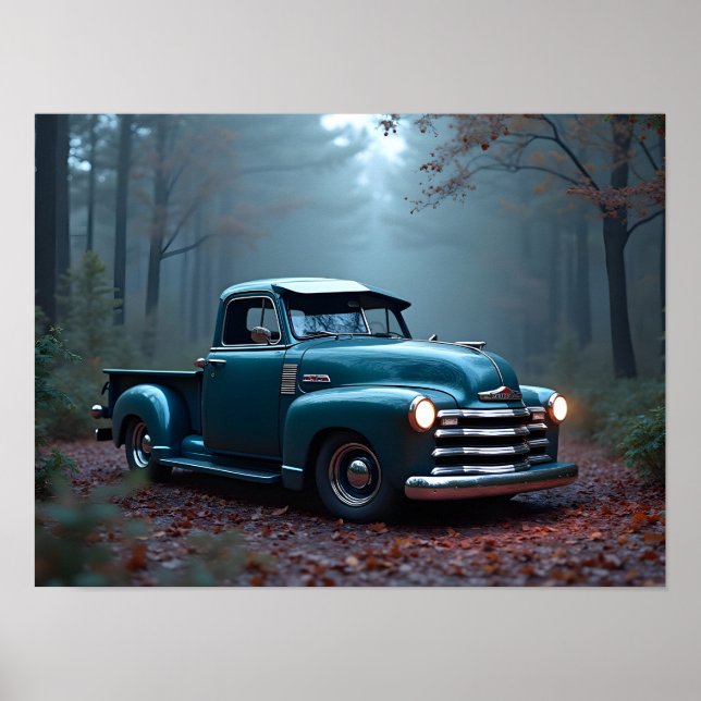 Póster Camioneta Clásica (Frente)