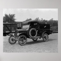 Camioneta Ford Modelo T, 1925. Foto antigua