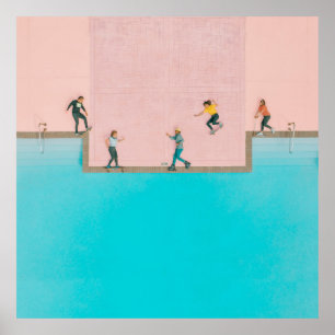 Póster Camisa amarilla de las mujeres