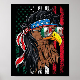Póster Camisa Americana Mexicana Bandera Estadounidense 4