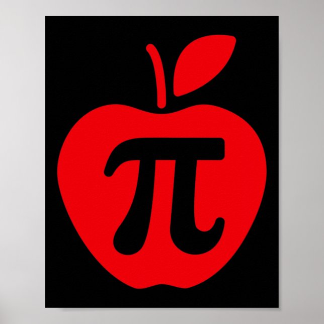 Póster Camisa Apple Pi Day (Frente)