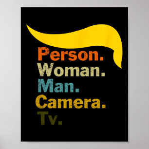 Póster Camisa Cognitiva Trump Wor De La Cámara De Hombre 