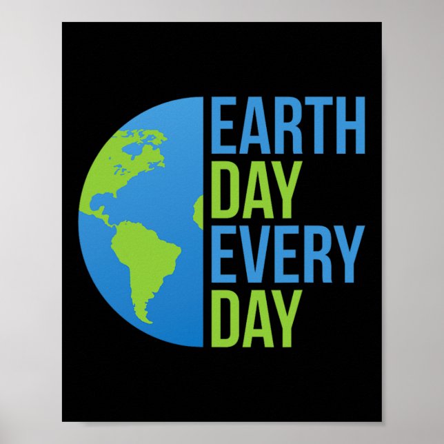 Póster Camisa contra el cambio climático - Día de la Tier (Frente)