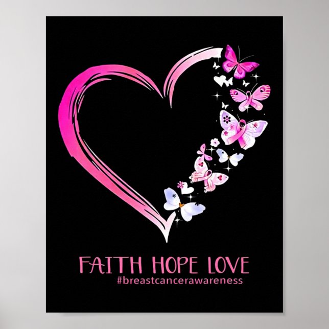 Póster Camisa contra el cáncer de mama1 (Frente)