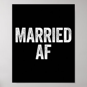 Póster Camisa De Aniversario Del Boda Af Casado