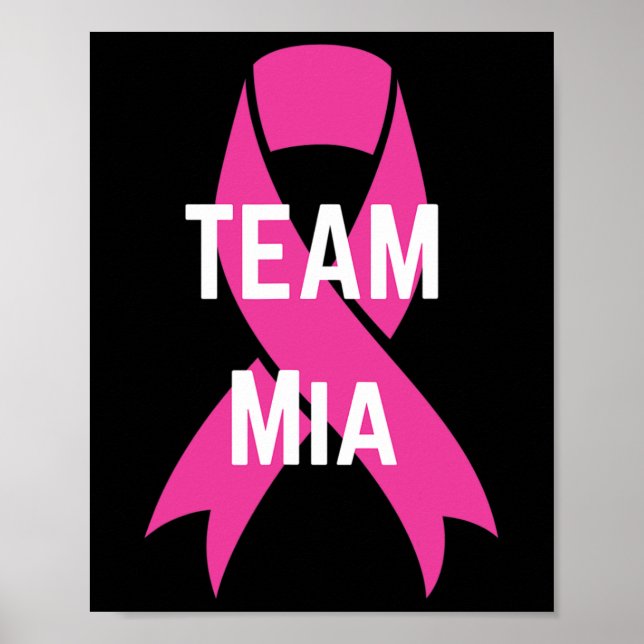 Póster Camisa de apoyo al cáncer de mama personalizada Te (Frente)
