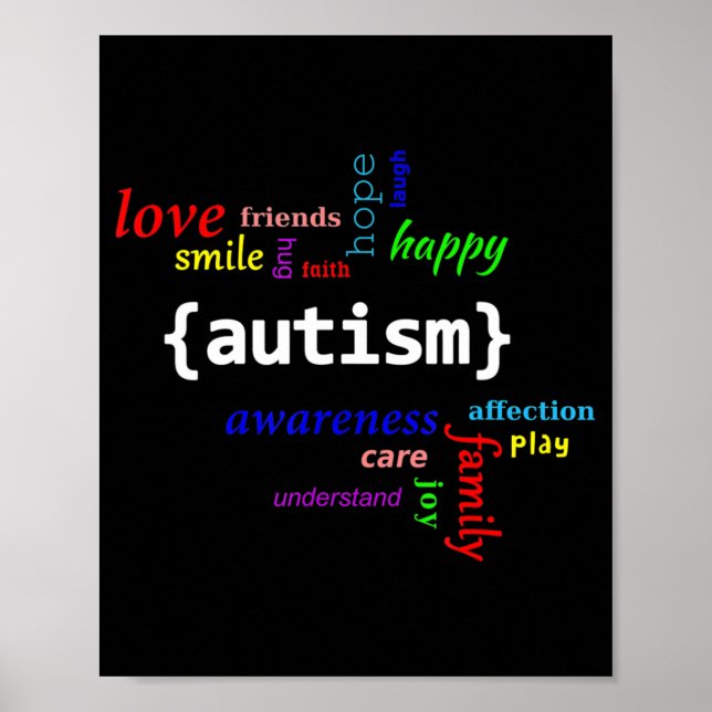 Póster Camisa de autismo - Camisa de autismo para hombres (Frente)