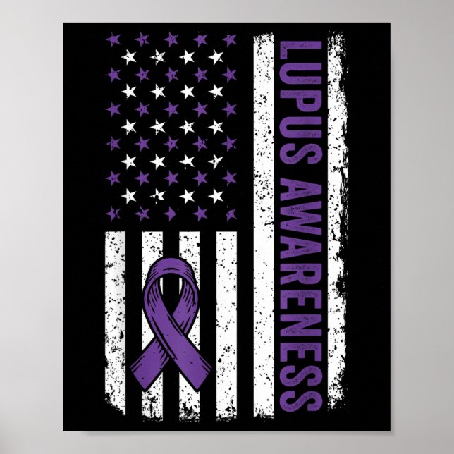 Póster Camisa De Concienciación De Lupus Que Usamos Para  (Frente)