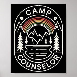 Póster Camisa de consejero de campamento Campista Verano