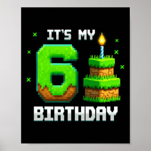 Póster Camisa de cumpleaños es mi juego gracioso de cumpl