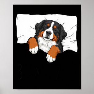 Póster camisa de dormir perro de montaña de Berna pijamas