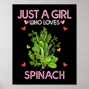 Póster Camisa De Espinacas Para Las Mujeres Sólo Una Chic