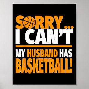 Póster Camisa de esposa de entrenador de baloncesto o jug