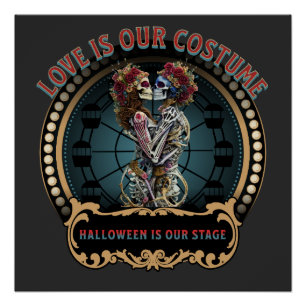 Póster Camisa de Halloween   Dancing Skeleton Tee   Anunc