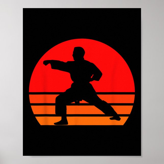 Póster Camisa de karate negro1 (Frente)