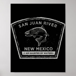 Póster Camisa de pesca con mosca del río San Juan Nuevo M