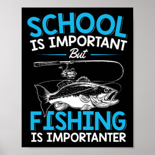 Póster Camisa de Pesca Jóvenes Muchachos Amante del Pesca