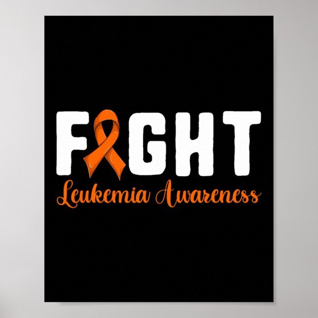 Póster Camisa de sensibilización sobre el cáncer de sangr (Frente)