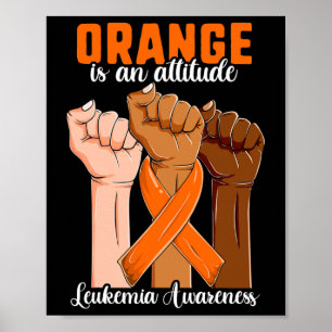Póster Camisa de sensibilización sobre el cáncer de sangr