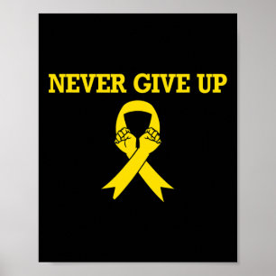 Póster Camisa de sensibilización sobre el cáncer infantil