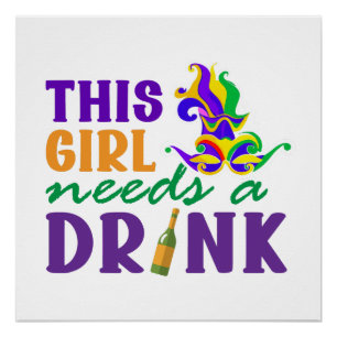 Póster Camisa del Festival Mardi Grass   Mardi Gras