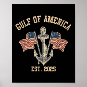Póster Camisa Del Golfo De Estados Unidos 2025 Para Hombr