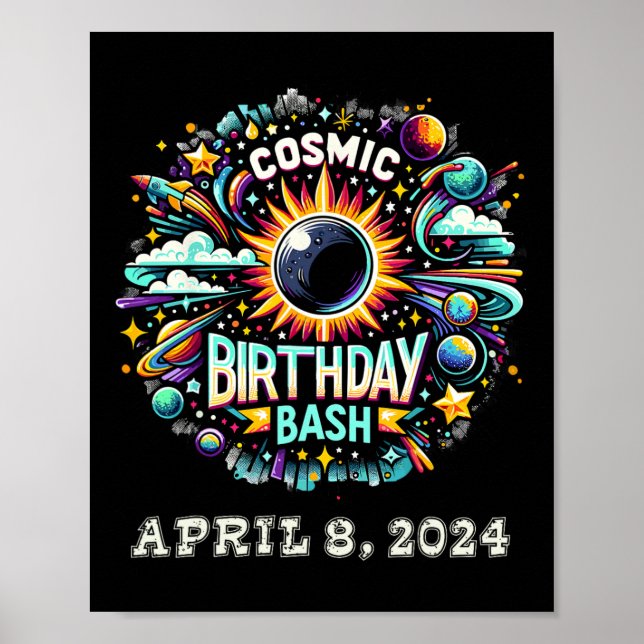 Póster Camisa Eclipse Solar 2024 (Frente)