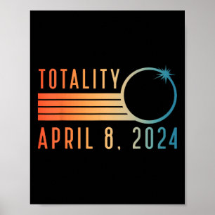 Póster Camisa Eclipse Solar Abril 8 2024 Totalidad Solar