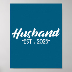 Póster Camisa Marido Est Pareja recién casada