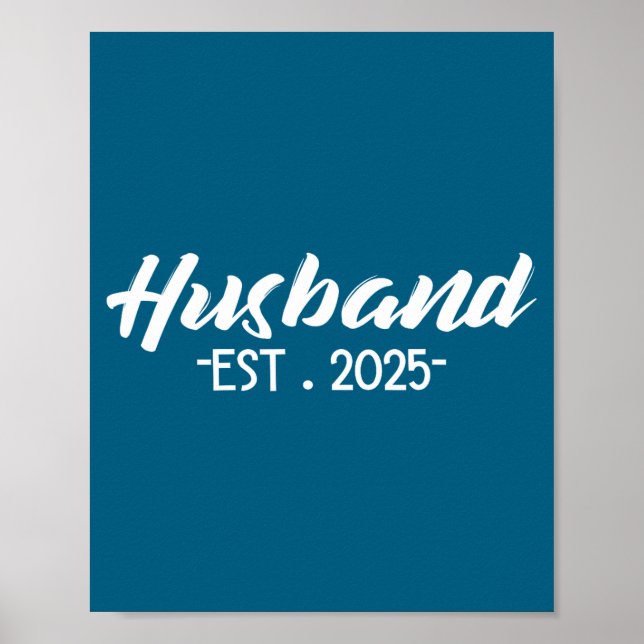 Póster Camisa Marido Est Pareja recién casada (Frente)
