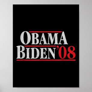 Póster Camisa Obama 08 - Campaña retro Obama Biden