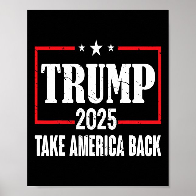 Póster Camisa Trump 2025 - Camisetas Trump Para Hombres 2 (Frente)