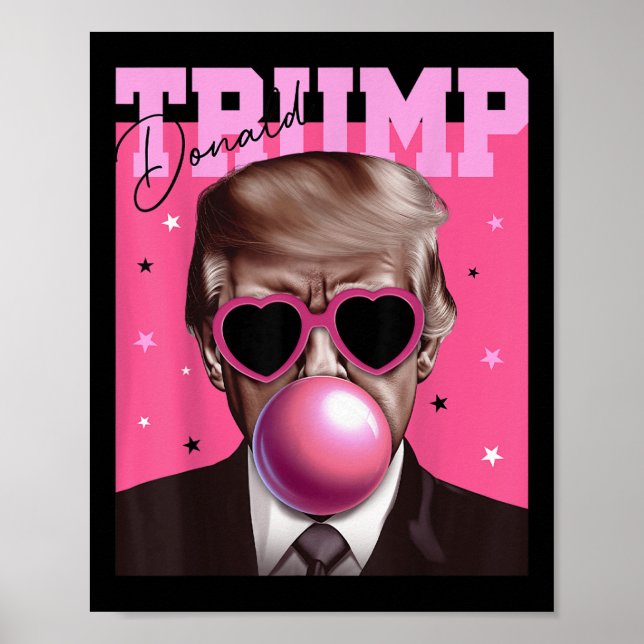 Póster Camisa Trump Para Los Niños Las Mujeres Donald Tru (Frente)