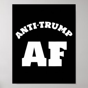 Póster Camisas anti Trump se resisten a 45 protestas cont