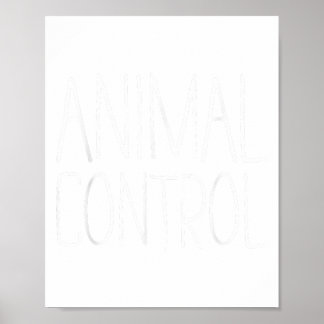 Póster Camisas de control animal Hombres Adultos Mujeres 